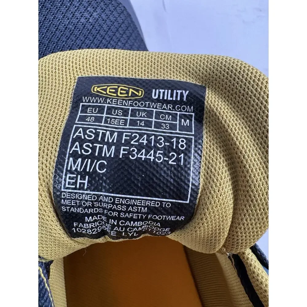 KEEN Utility Vista Energy Carbon Toe Work Shoes Mens 15 EE Wide EH Safety